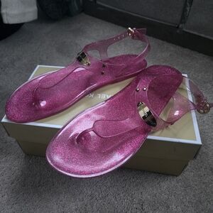 Pink Glitter Sandals